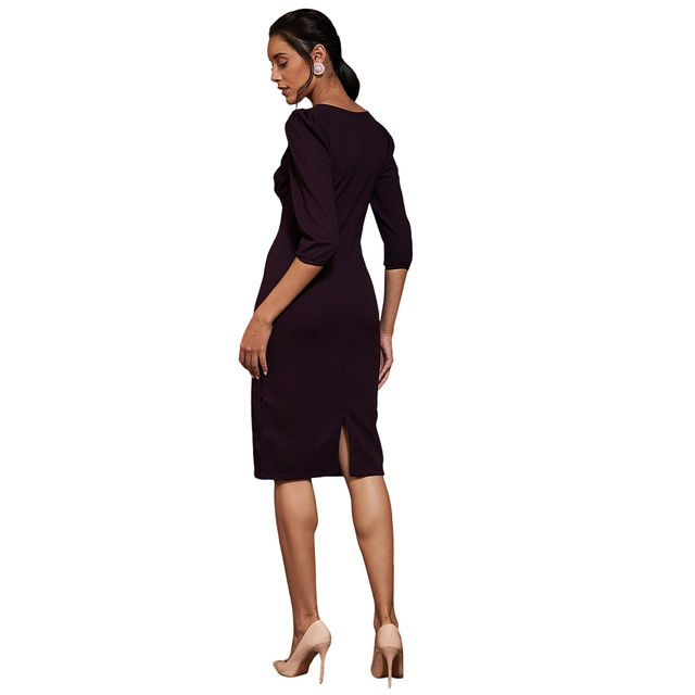 Buy Athena Women's Scuba Formal Sheath Dress Burgundy - XL Online - Price @ 839 | Instant Delivery | Zepto Buy Athena Women's Scuba Formal Sheath Dress Burgundy - XL Online - Price @ 839 | Instant Delivery | Zepto