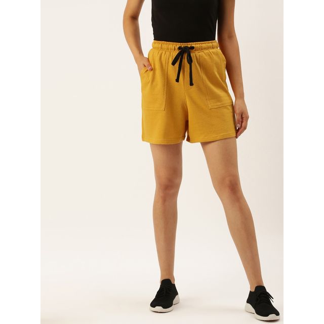 Arise Women's Shorts Aw206 Yellow | M