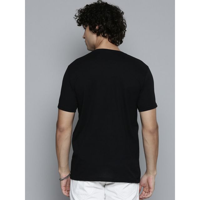 Smartees Men's Printed T-shirt | Black - XL