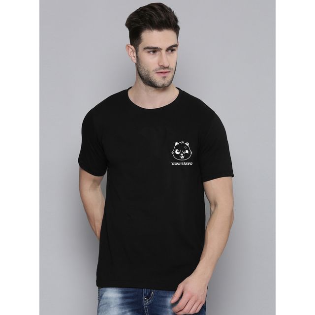 Smartees Men's Printed T-shirt | Style No 37 | Black - L