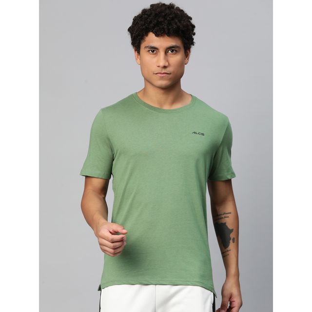 Alcis Men's Round Neck T-shirt | Green - L