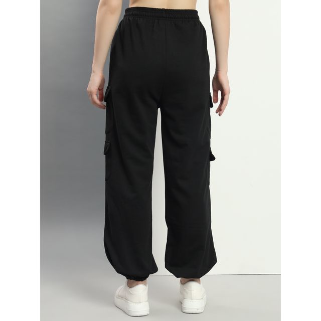 Q-rious Women's AdventureFlex Cargo Joggers | GLJ-CARGO | Black - 30