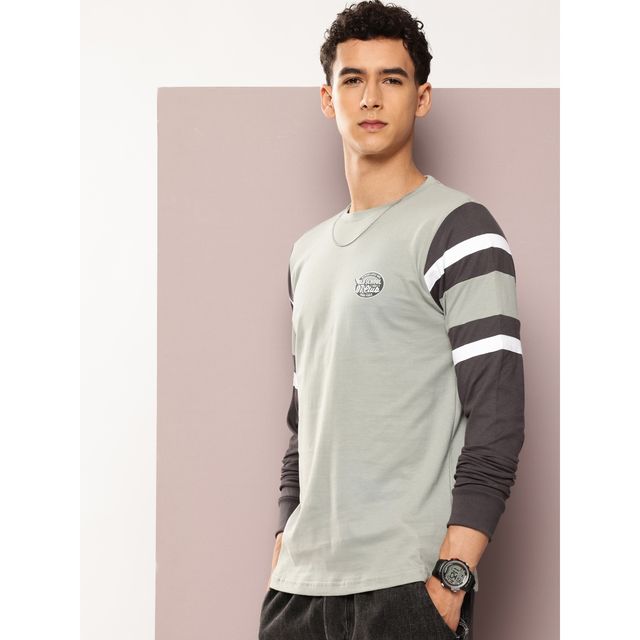 Dillinger Men's Pure Cotton Long Sleeves Casual T-shirt - Buy at
