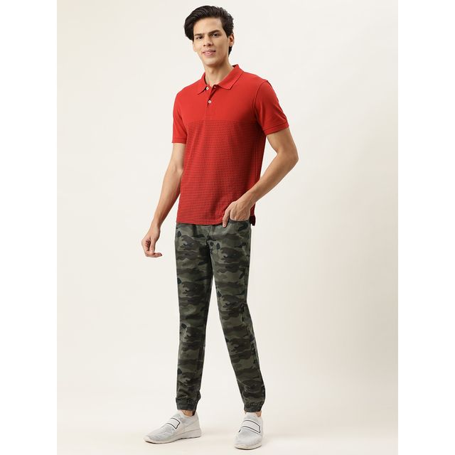 Bene Kleed Ivoc Men Olive Slim Fit Camouflage Printed Casual Jogger 28 IOMCT27SC19L38-1011G