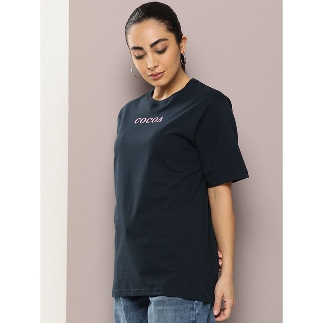 Dillinger Women's T-shirt | WMNCR474NVY | Navy Blue - S