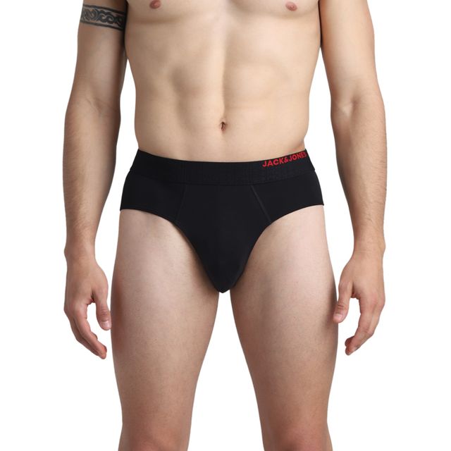 JACK & JONES Men's Grant Brief | Pack of 2 | Dark Grey Melange - XL