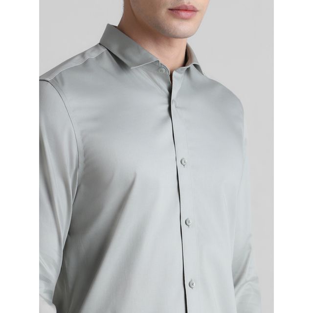Jack & Jones Men's Slim Fit Shirt | Grey - XL