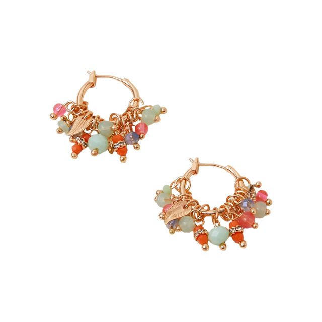Accessorize London Women's Multi Mini Cluster Hoop Earrings - Multi