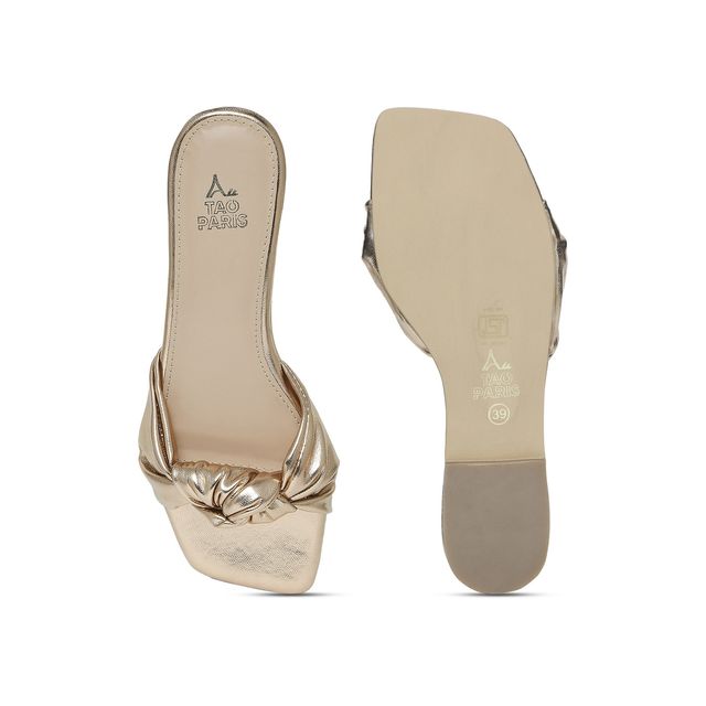 Tao Paris Open toe Flats Women's Rose Gold | UK9