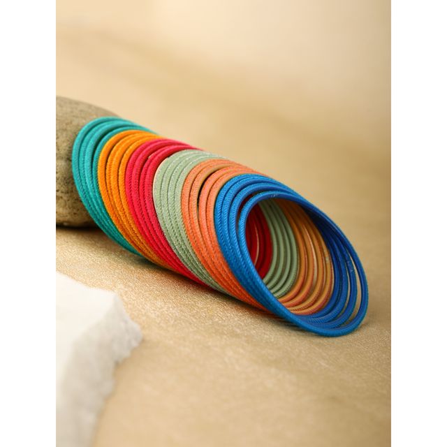 Priyaasi Set of 24 Multi-Color Bangles