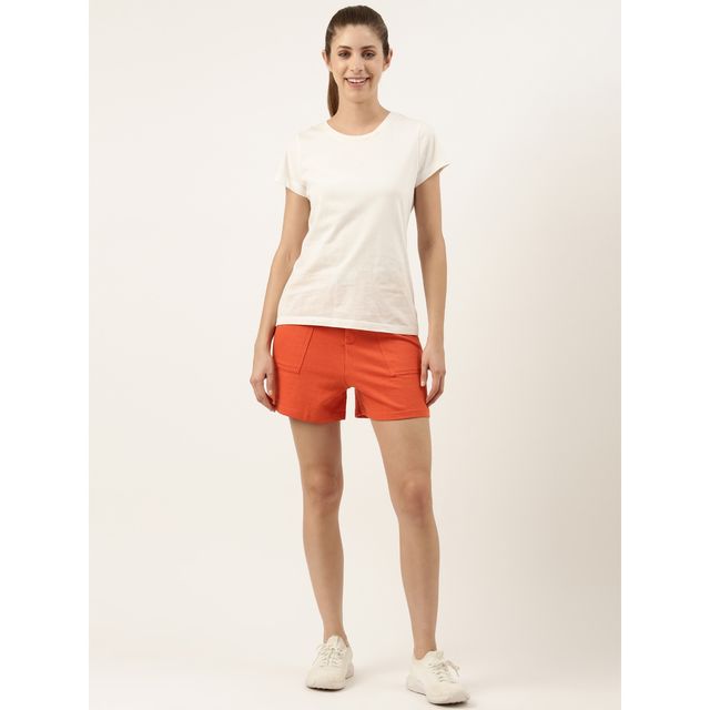 Arise Women's Shorts Aw206 Orange | L