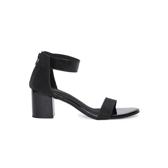 Monrow Women's Block Heels | Black - UK 4