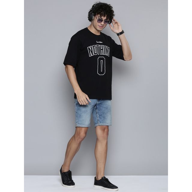 Smartees Men's Printed T-shirt | Black - M
