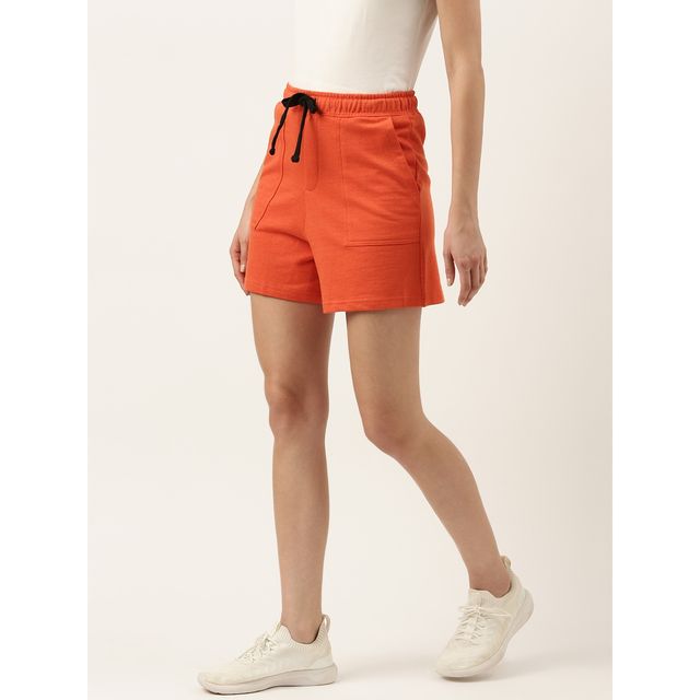 Arise Women's Shorts Aw206 Orange | L