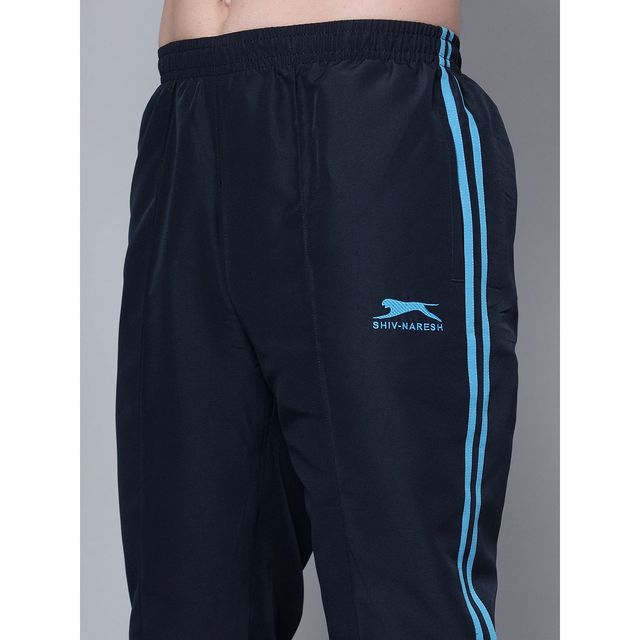 Shiv Naresh Men's Trackpant | 509 - Navy-Cyan | 2XL