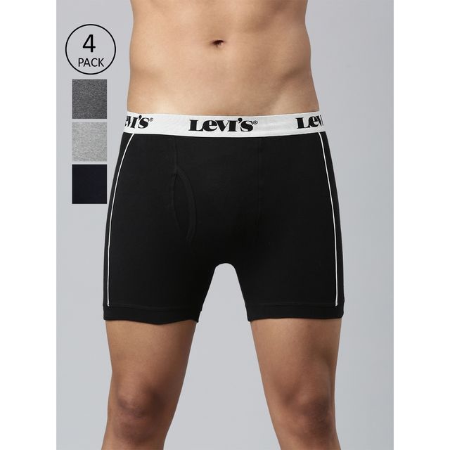 Levi's Men Pure Cotton Long Length Trunk | Ultrasoft Waistband | PO4 | Assorted - S