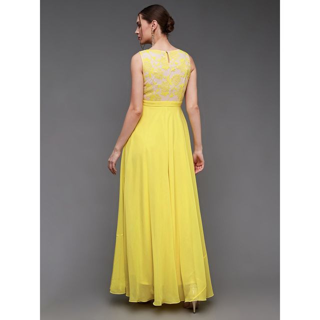 Miss Chase Just My Imagination Maxi Dress | Light Yellow | XL