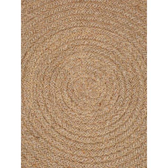 Hosta Homes Natural Jute Brown Leather Bounderied Reversible Table Place Mats | Tan | | Pack of 2