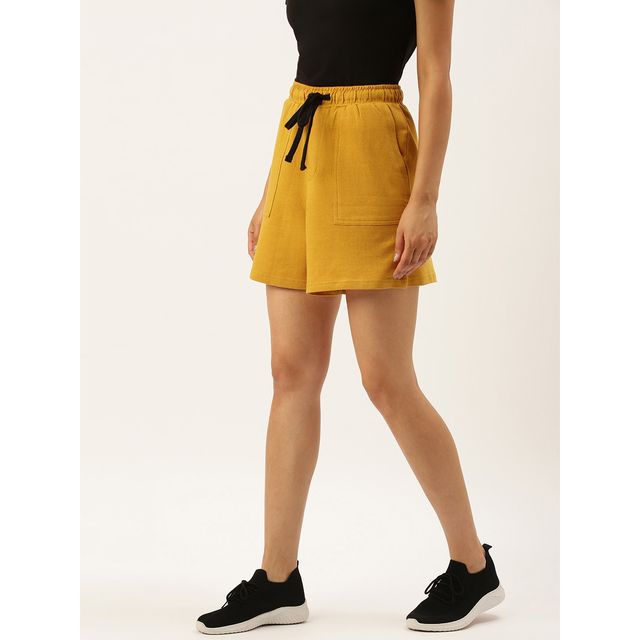 Arise Women's Shorts Aw206 Yellow | M