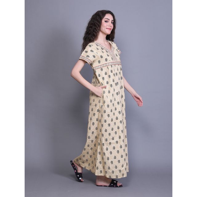 evolove Women's Nighty Yellow LNGCO3283YW-M