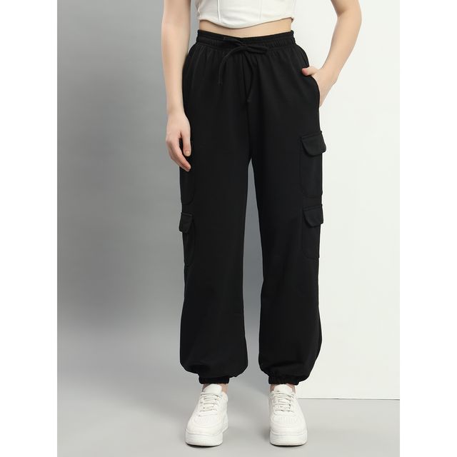 Q-rious Women's AdventureFlex Cargo Joggers | GLJ-CARGO | Black - 30