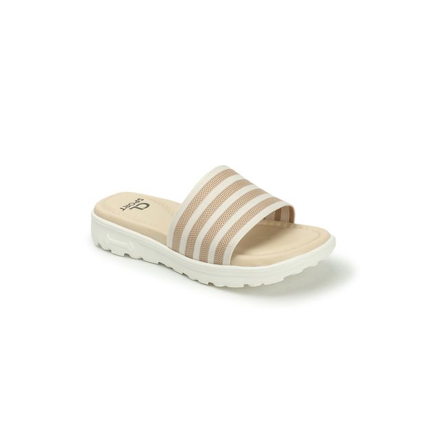 Carlton London Comfortable Women's Flip Flops | UK 6 | Beige