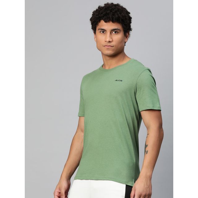 Alcis Men's Round Neck T-shirt | Green - L