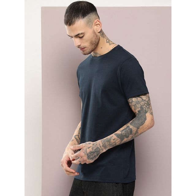 Dillinger Men's Pure Cotton T-shirt | Navy Blue - L