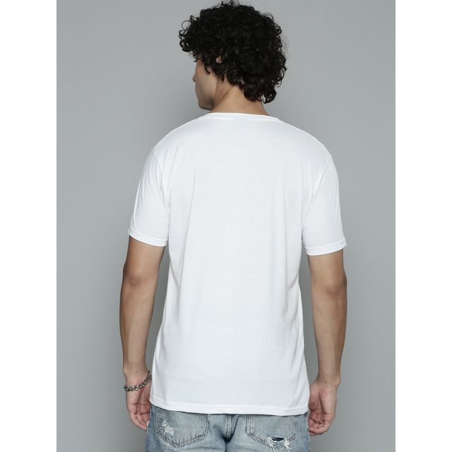 Smartees Men's Printed T-shirt | Style No 36 | White - M