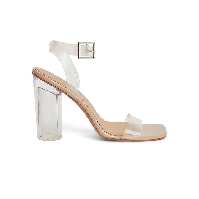 Tao Paris Jess Open Toe Block Heels With Ankle Loop Women's Nude | UK5