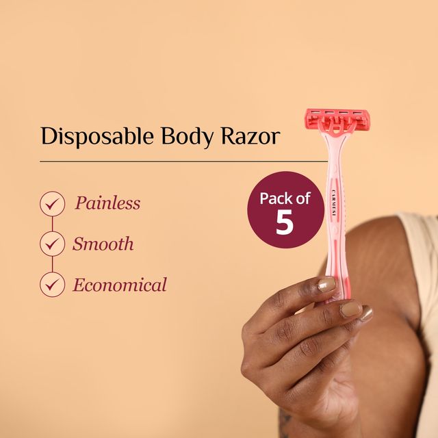 Carmesi Disposable Body Razors For Women | Safe | Hygienic | Economical - Pack Of 5