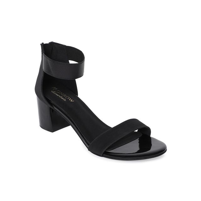 Monrow Women's Block Heels | Black - UK 4