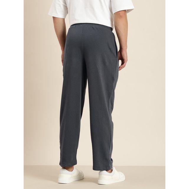 Dillinger Men's Lightweight Relaxed Fit Baggy Knitted Track Pants | Grey - XXL
