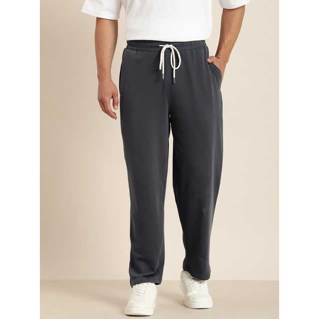 Dillinger Men's Lightweight Relaxed Fit Baggy Knitted Track Pants | Grey - XXL