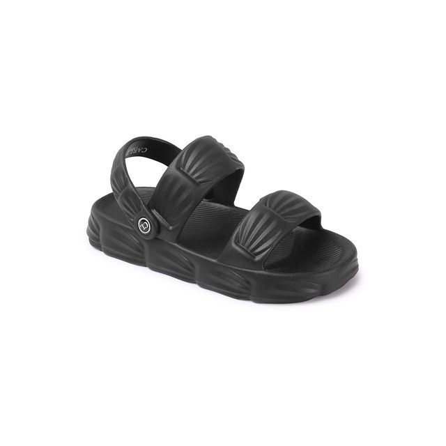 Carlton London Black Comfortable Women's Flip Flops | UK 6