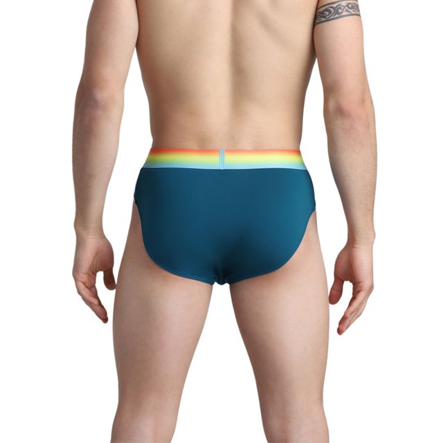 JACK & JONES Men's Kicker Brief | Pack of 2 |Mykonos Blue - L
