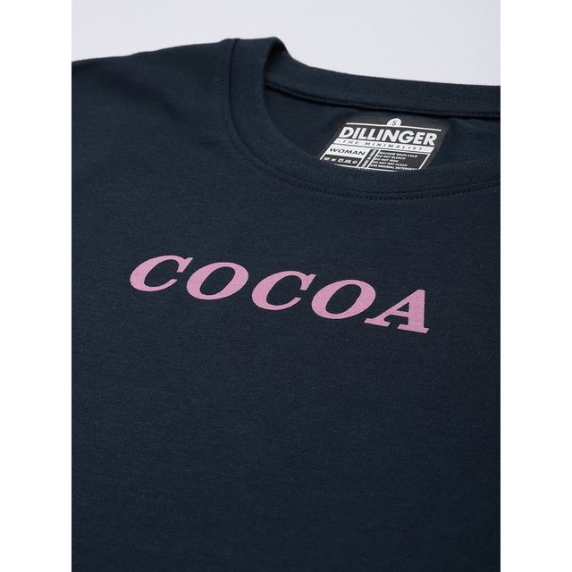 Dillinger Women's T-shirt | WMNCR474NVY | Navy Blue - S
