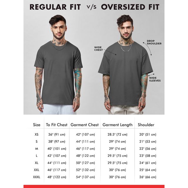 The Souled Store Men's TSS Originals Shadow Oversized T-shirt | Purple - 2XL