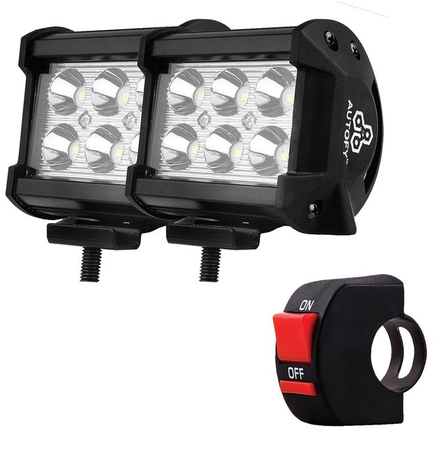Autofy Led Bar Light Universal Bike Car Fog Light | 24 Watt