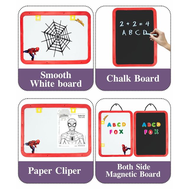 Itoys 8 in 1 Easel Board-spiderman (Colour May Vary)