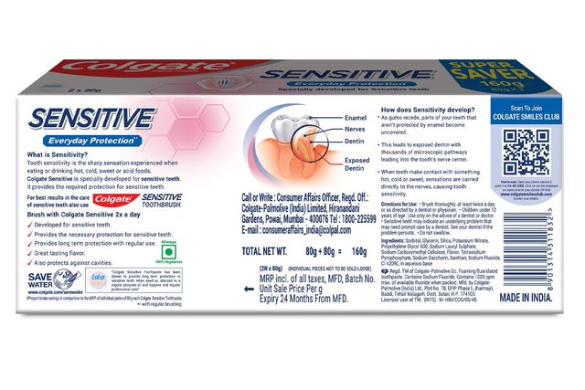 Colgate Sensitive Everyday Protection Toothpaste