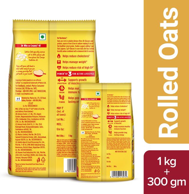 Saffola Plain Oats