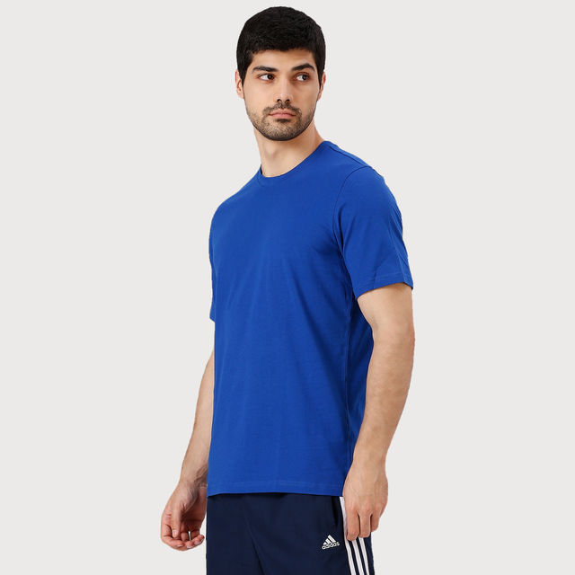 Buy Adidas Men's Solid Royal Blue T-Shirt | M | IY3822 Online