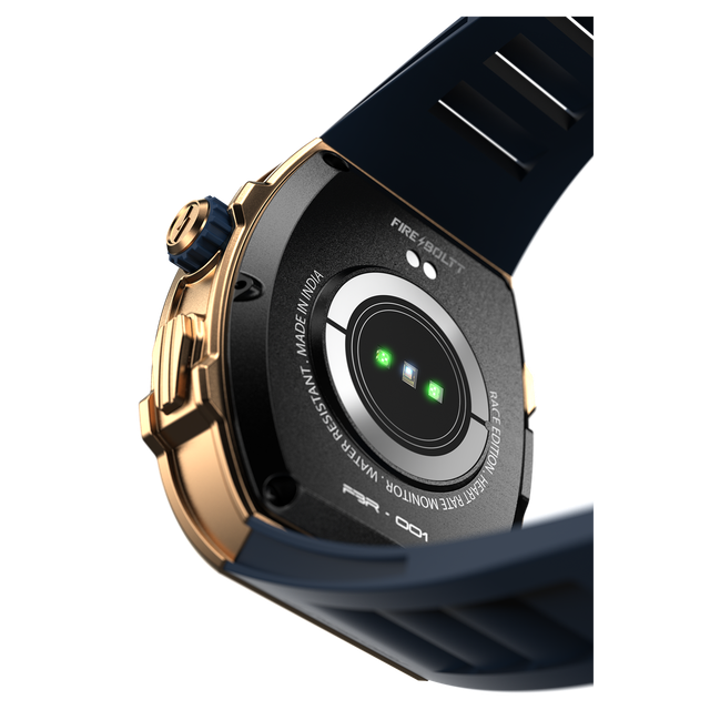Fire-Boltt Ashphalt Smartwatch | 1.91" Display | BT Calling - Gold Blue
