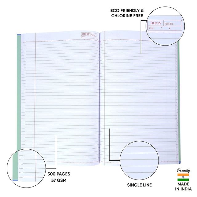 Doms Single Line (Grafiti Series) Note Book - 300 Pages