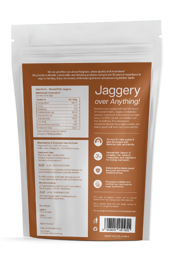 Forgreen Natural Palm Jaggery Blocks