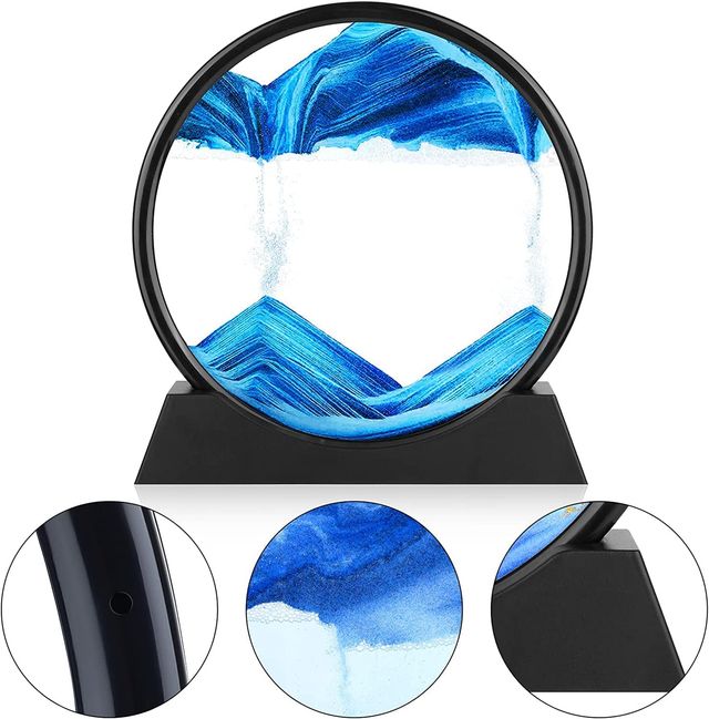 Desidiya Moving Sand Art Picture Showpc Blue