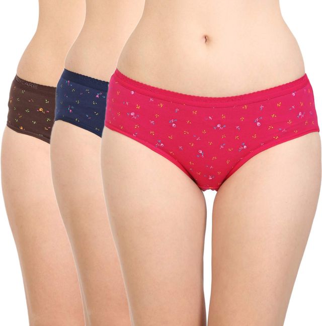 Bodycare Women Brief Panty Printed Premium Cotton | Assorted - M