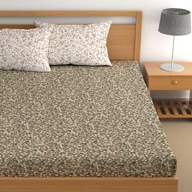 CHHAVI INDIA King Size Bedsheet With 2 Pillow Covers | Design Kb1611