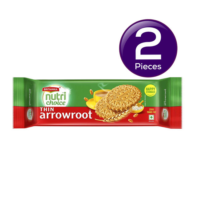 Britannia NutriChoice Thin Arrowroot Biscuits 300 g Combo